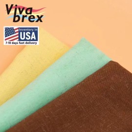 US Stock, 7-10 Days Shipping, Breathable Cotton and Linen 4-way Stretch Soft Natural Blend, Suitable for Pants, Dresses & ShirtsColor: Green