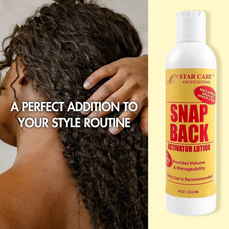 STAR CARE Snap Back Activator Lotion 8oz Curl Enhancer &