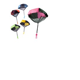 Mini Parachute Toy, Hand Toy, Outdoor Game, Party Supplies, Parachute (Blue)