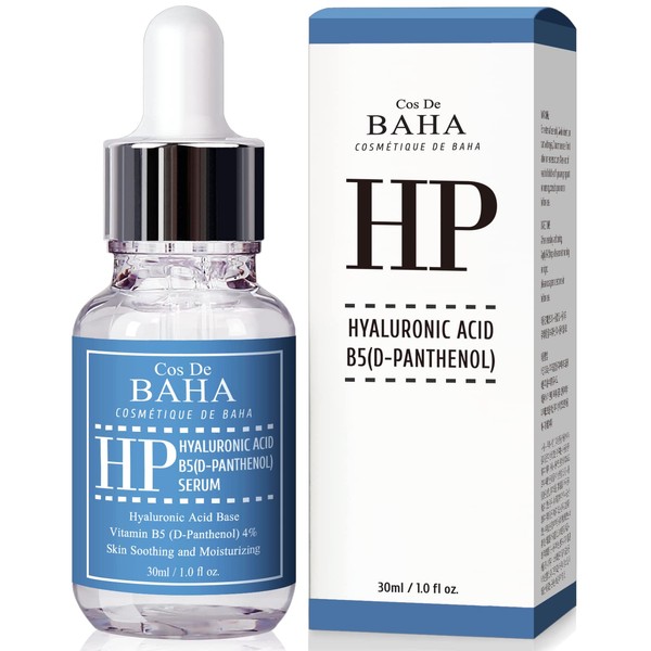 Cos De BAHA Vitamin B5 4% + Hyaluronic Acid Serum 30 ml - Moisturising Face, D-Panthenol