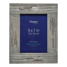 Hampton Frames FARMHOUSE Uniquely Distressed Grey Painted Wood Photo Frame Shabby Chic 5x7 (13x18cm) FRM53857G