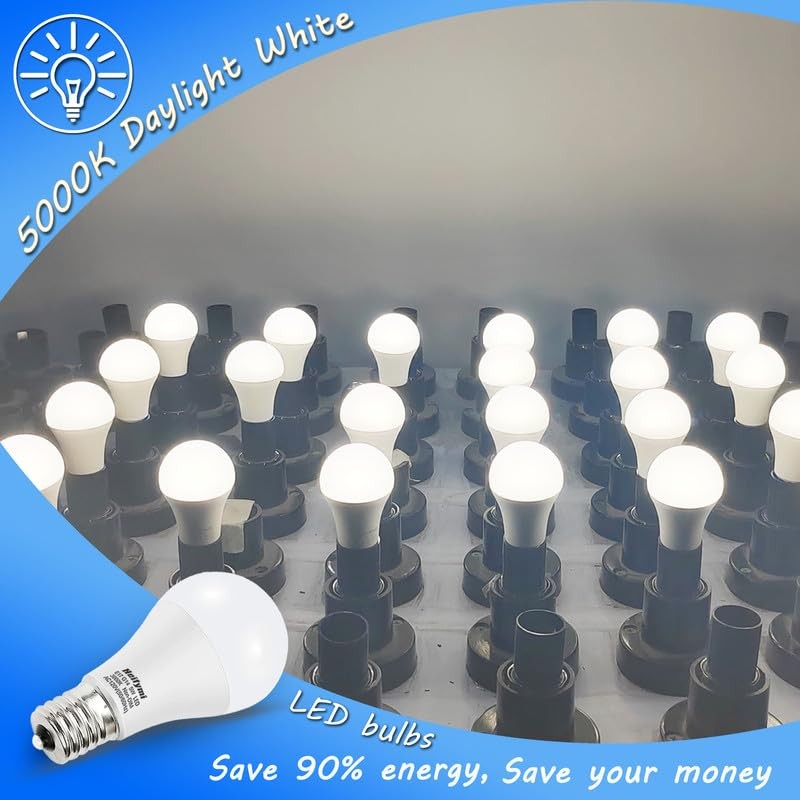 Heifymi E17 Intermediate Base LED Bulb, 5 Watts(40 Watts Equivalent),