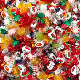 Old-Fashioned Hard Candy Assortment - 2 Pound Bulk Pack (About 130 Count) - Starlights, Butterscotch, Cinnamon, Fruit Filled