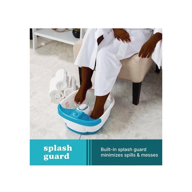 Homedics Bubble Mate Foot Spa with Heat Massage and Removable