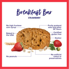 Goodie Girl Soft Breakfast Bar, Strawberry | Baked, Chewy, Gluten Free (3 Pack)