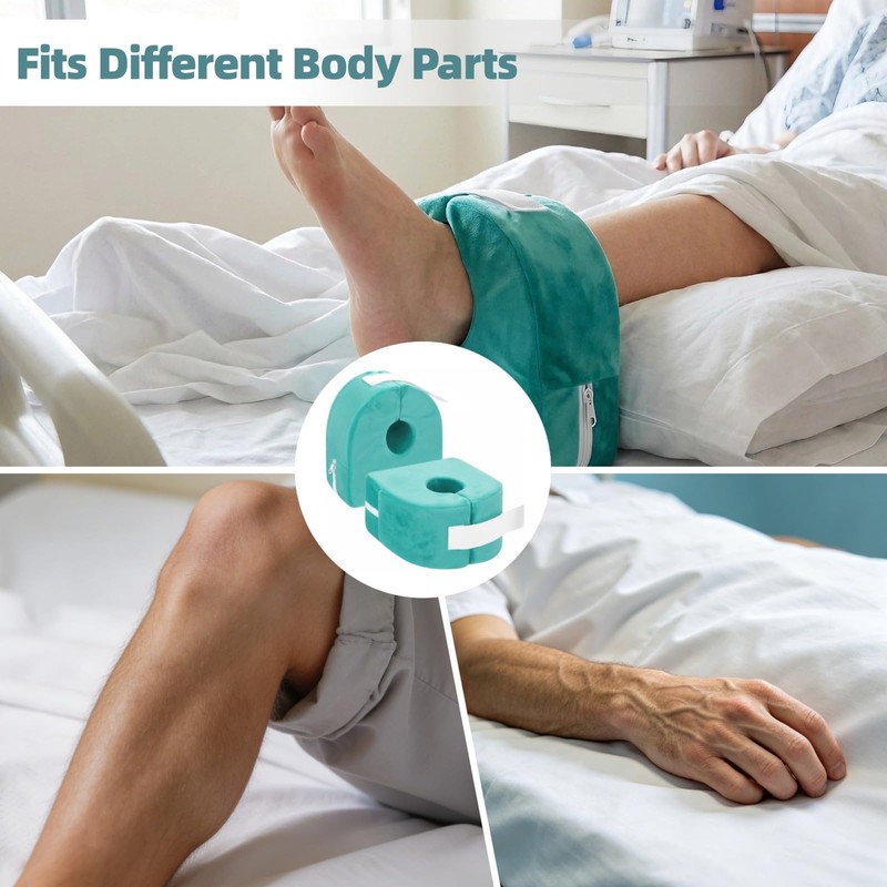 Hybodies 2 Pcs Heel Protector, Fleece Foot Elevation Pillow