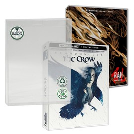 MALKO 10 Pack Steelbook with Plastic Slipcover Protector Case. Compatible with Lionsgate Steelbooks.