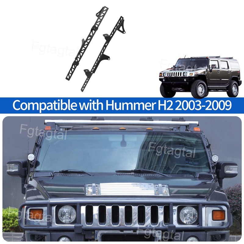 Car Windshield Light Mount Bracket Compatible with Hummer H2 2003-2009,