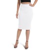 Urban CoCo Women's High Waist Stretch Pencil Skirt Knee Length