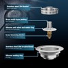 Kitchen Sink Drain Strainer, 4 in 1 All Stainless Steel