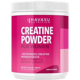 Creatine for Women With Micronized Creatine Monohydrate Powder for Post Workout Recovery Powder - 100 Servings Unflavored Healthcare Supplement