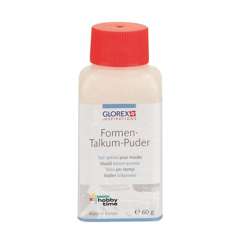 Glorex mould talcum powder, 60 g, several elements, multicoloured, 4