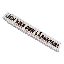 Wooden Ruler with Funny Saying "Ich hab den Längsten!" Ruler The Size Matters Not Only for Rulers but also in Other Areas