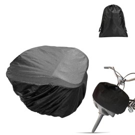 Futwod Bicycle Basket Cover Rain Guard Front Basket Waterproof Cover with Rubber Easy to Put On Basket Rain Cover Waterproof Dustproof Fall Prevention Easy to Install Electric Bicycle Accessory