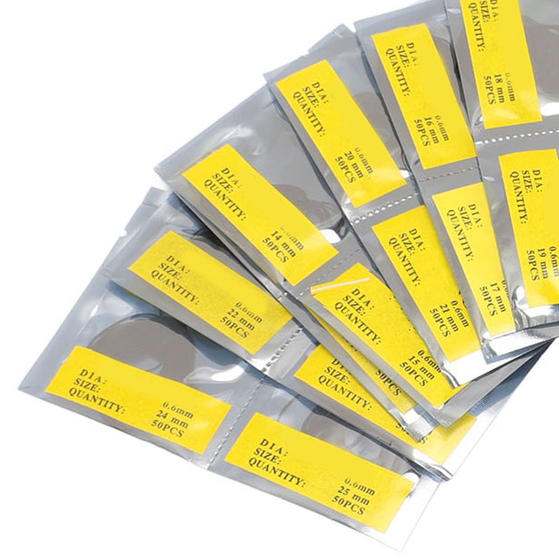 1900PCS O Ring Watch Back Gasket Rubber Washers Set 0.5mm