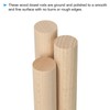 PATIKIL 1 x 6 Inch Dowel Rods Wood Sticks, 10