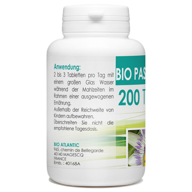 Bio Passion Flower 400mg – 200 Tablets