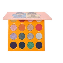 Juvia's Place Palette The Magic Mini - Bright and Bold Red, Shades of 16, Professional Eye Makeup, Pigmented Palette, Makeup Palette for Eye Color & Shine