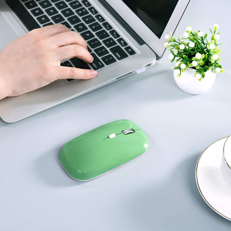 PINKCAT Wireless Mouse, 2.4G Slim Silent Cordless Mouse with USB