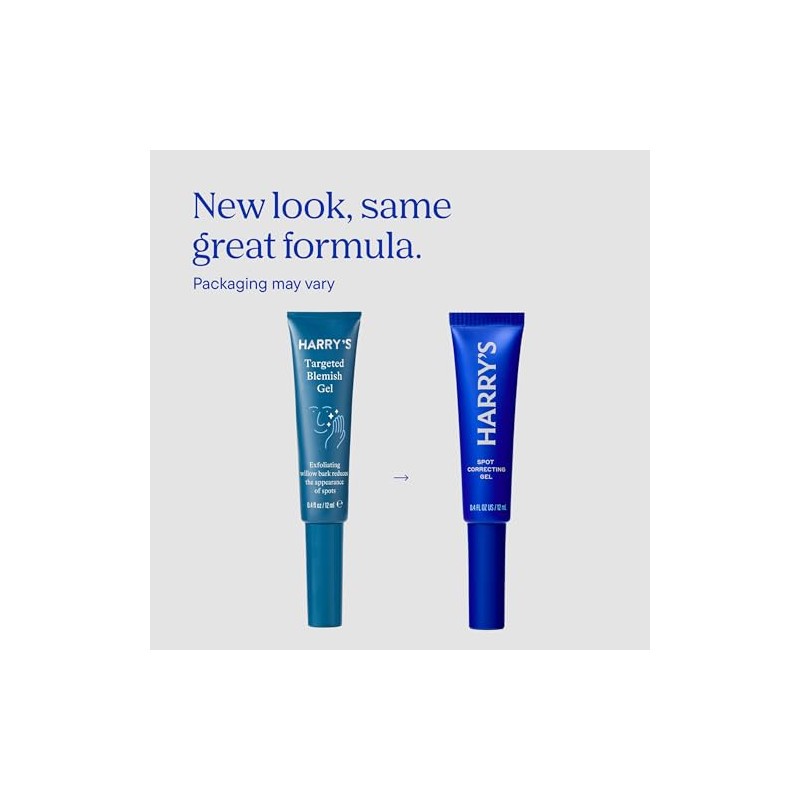 Harry Gel Corrector Manchas Tratamiento Hombres Corteza Sauce Calma Brotes