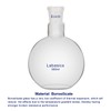 Labasics Single Neck Flat Bottom Boiling Flask, Borosilicate Glass Flat