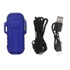 Outdoor Double Arc Electric Lighter Portable Waterproof Flashlight Lighter Charging