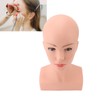 Female Bald Mannequin Head with Shoulder PVC Professional Cosmetology Face