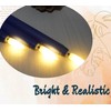 Ni-JASW Navy Blue Flameless Taper Candles with Remote Timer, Flickering