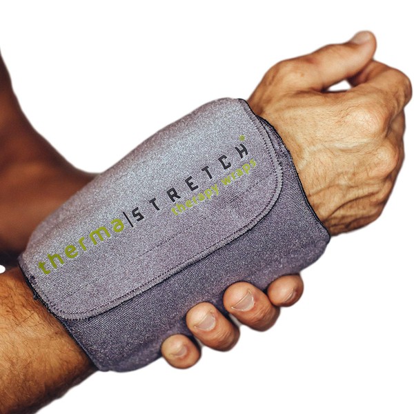 THERMA-STRETCH Wrist Heating Pad – Microwaveable Joint Wrap for Arthritis, Carpal Tunnel, Tendinitis, Pain Relief – Natural, Adjustable and Stretchable Therapy that STAYS