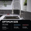 WEWE Kitchen Faucets, Brushed Nickel Kitchen Faucet with Pull Down