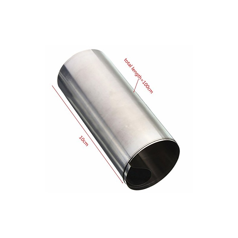 HonFitat Silver Stainless Steel Sheet 0.1 x 100 x 1000