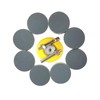 Wanmutrun 50MM Waterproof Sandpaper Hook and Loop 100pcs Grit 1000