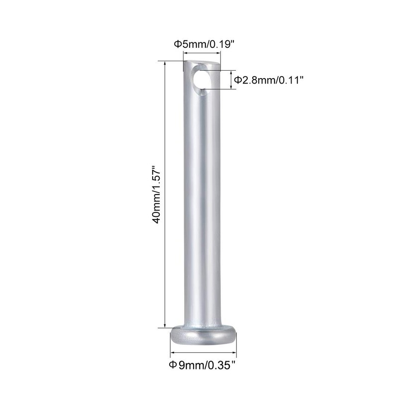 sourcing map Load Eyelet Bolts Single Hole Fork Bolts 5