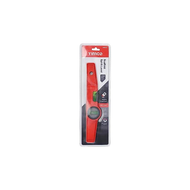 TIMCO - Scaffold Spirit Level (Size 250mm - 1 Each)