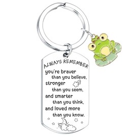 Nfyxcaz Frog Gifts For Women Frog Keyring Inspirational Gift For Friends Frog Lover Gifts Christmas Graduation Gift For Sister Daughter Granddaughter