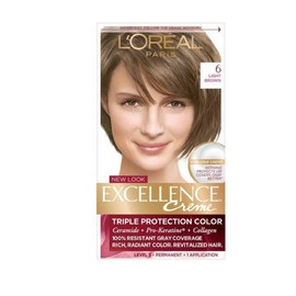 L'Oreal Excellence Creme, Light Brown [6] 1 Each (Pack of 3)
