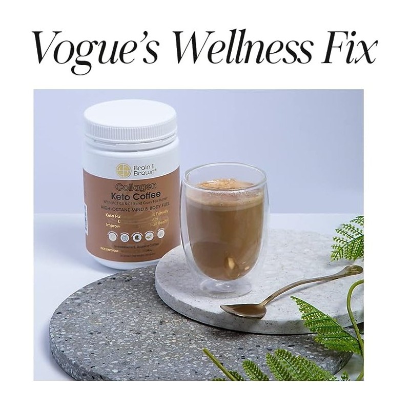 Brain and Brawn Collagen Keto Coffee (With MCT C8 &