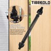 TIBEGOLD 14" Gate Spring Self Closing, Heavy Duty Black Door