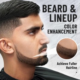 Enhancement Color Hair Enhancer For Beard & Lineup - Water Resistant Hairline Filler Spray Enhancements Barber Spray - Barber Beard Liner For Thicker & Fuller Hairstyling Men's Grooming Products