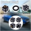 MEAJOO 8PCS Dice Shape Tire Valve Stem Caps, Universal Copper