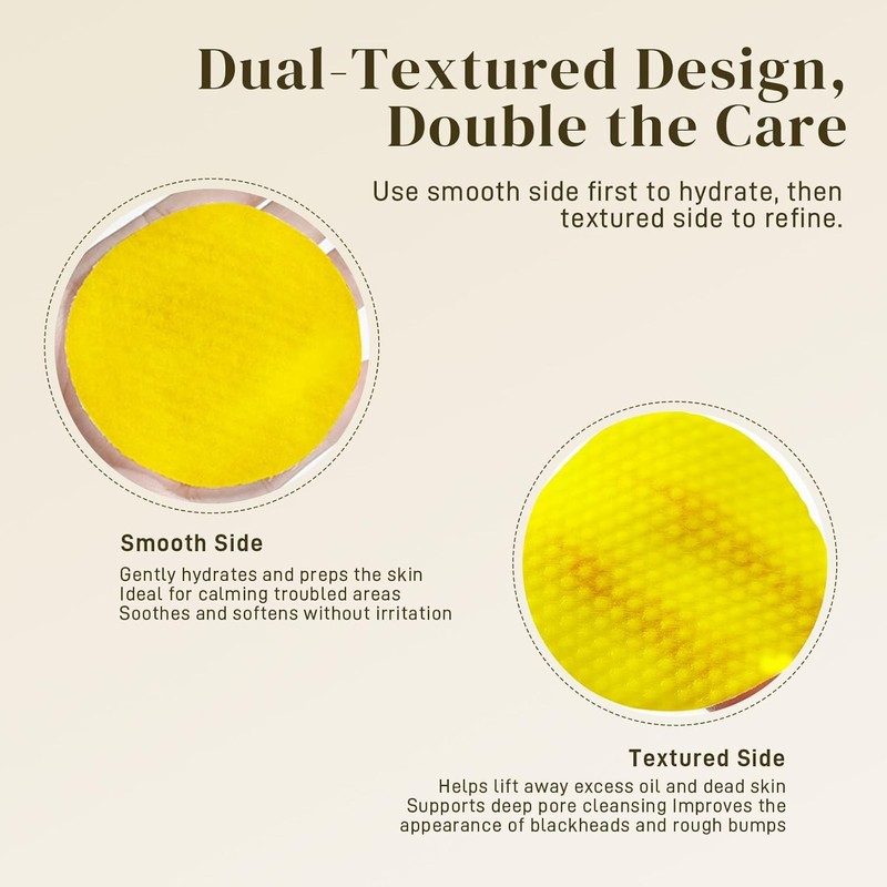 KRADAA TURMERIC & KOJIC ACIDCLEANSING PADS,Make-up removing preparations,Lab Tested –