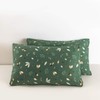 YuHeGuoJi Green Plant Pillow Cases Set of 2 Queen 100%
