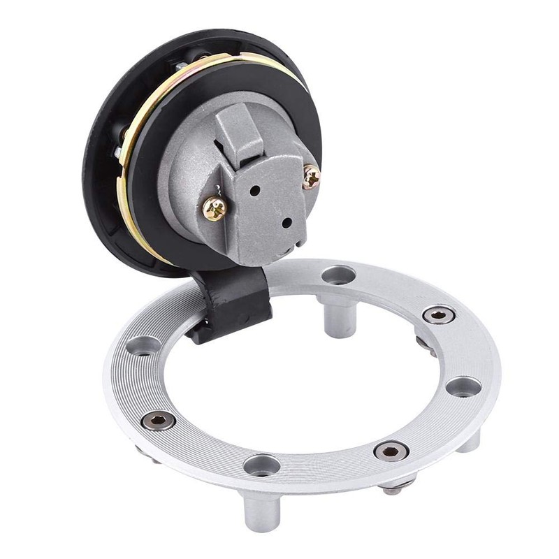 Fuel Cap Cover, Aluminium Fuel Cap Lock with Key Motorcycle