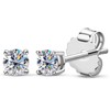 Sterling Silver Earrings for Women Men, Moissanite Hypoallergenic Small Stud