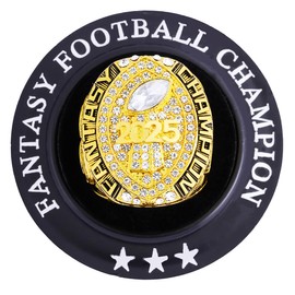 2025 Fantasy Football Championship Ring Trophy Award for Fantasy Football League Winner (12, 11)