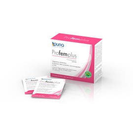 GUNA Profem Plus 20 Bags - Food Supplement Based on Microencapsulated Probiotic Microorganisms and FOS - Based on Red Clover, Soy, Pueraria lobata, Agnocasto, Griffonia, Green