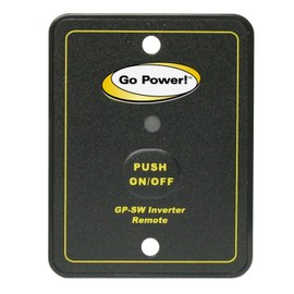 Go Power! GP-SW-REMOTE Inverter Remote for the GP-SW1500 12 & 24 Volt , Black