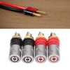 Amplifier Binding Post Soldering Free Pure Red Copper Rhodium Plated