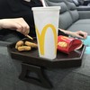 Xchouxer Sofa Arm Clip Table, Armrest Tray Table, Drinks/Remote Control/Snacks