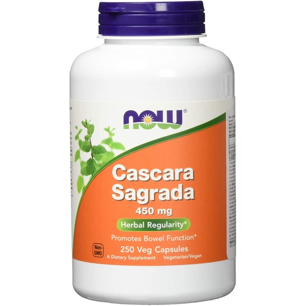 NOW Supplements, Cascara Sagrada (Rhamnus purshiana)450 mg, 250 Veg Capsules